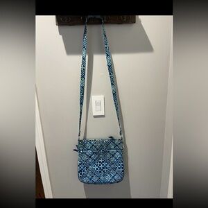 Vera Bradley Teal and White Crossbody Bag